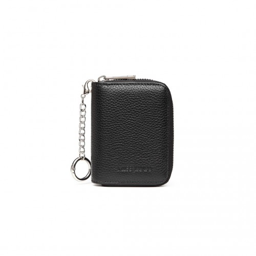 Miss Lulu RFID Blocking Basic Zip Around Wallet - Black | Genuine Leather, Secure & Stylish - BEYRUN