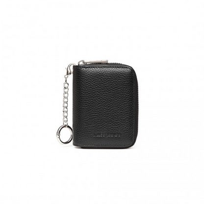 Miss Lulu RFID Blocking Basic Zip Around Wallet - Black | Genuine Leather, Secure & Stylish - BEYRUN