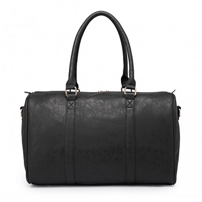 Miss Lulu Leather Look Maternity Changing Shoulder Bag Black - Stylish, Practical, and Durable - BEYRUN