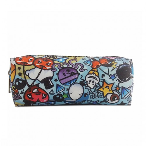 PC - Miss Lulu Canvas Pencil Case Cartoon Graffiti - BEYRUN