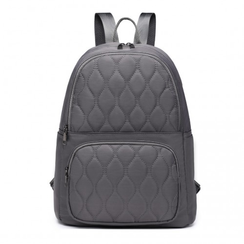 LB2250 - Miss Lulu Casual Lightweight Ladies Backpack - Grey - BEYRUN