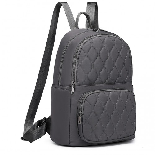 LB2250 - Miss Lulu Casual Lightweight Ladies Backpack - Grey - BEYRUN