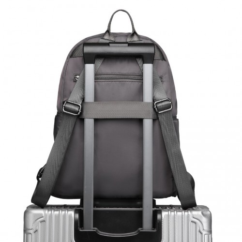 LB2250 - Miss Lulu Casual Lightweight Ladies Backpack - Grey - BEYRUN