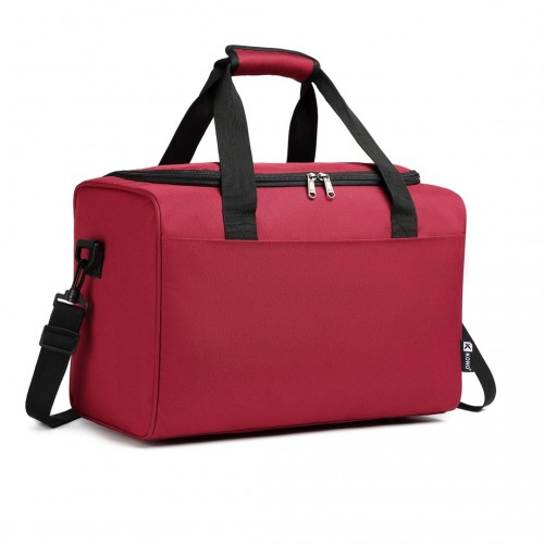 Kono Structured Travel Duffle Bag - Burgundy | Stylish & Functional | Water-Resistant Oxford Cloth - BEYRUN