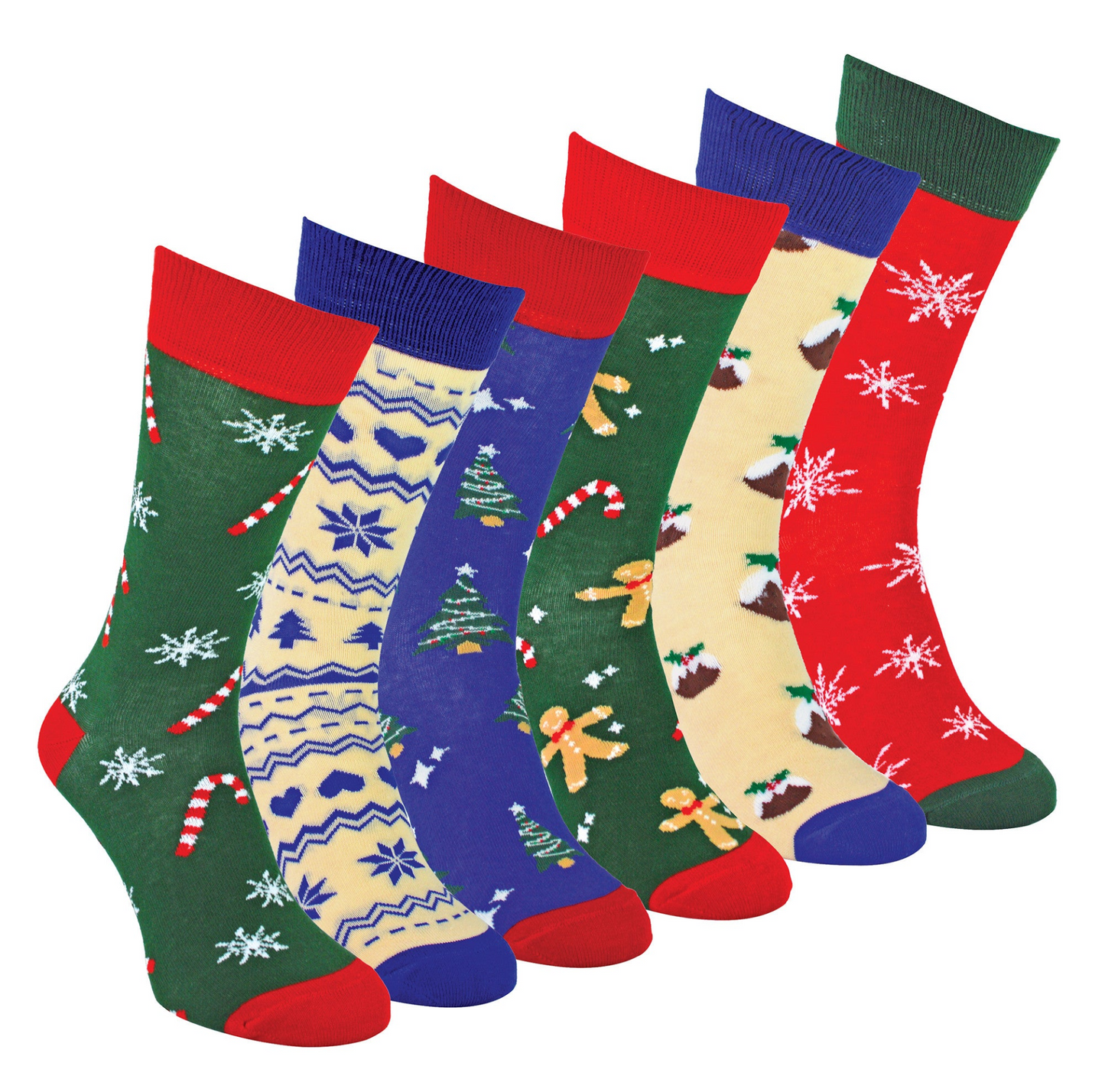 Mens Novelty Christmas Patterned Socks | Festive, Comfortable Multipack Options - BEYRUN