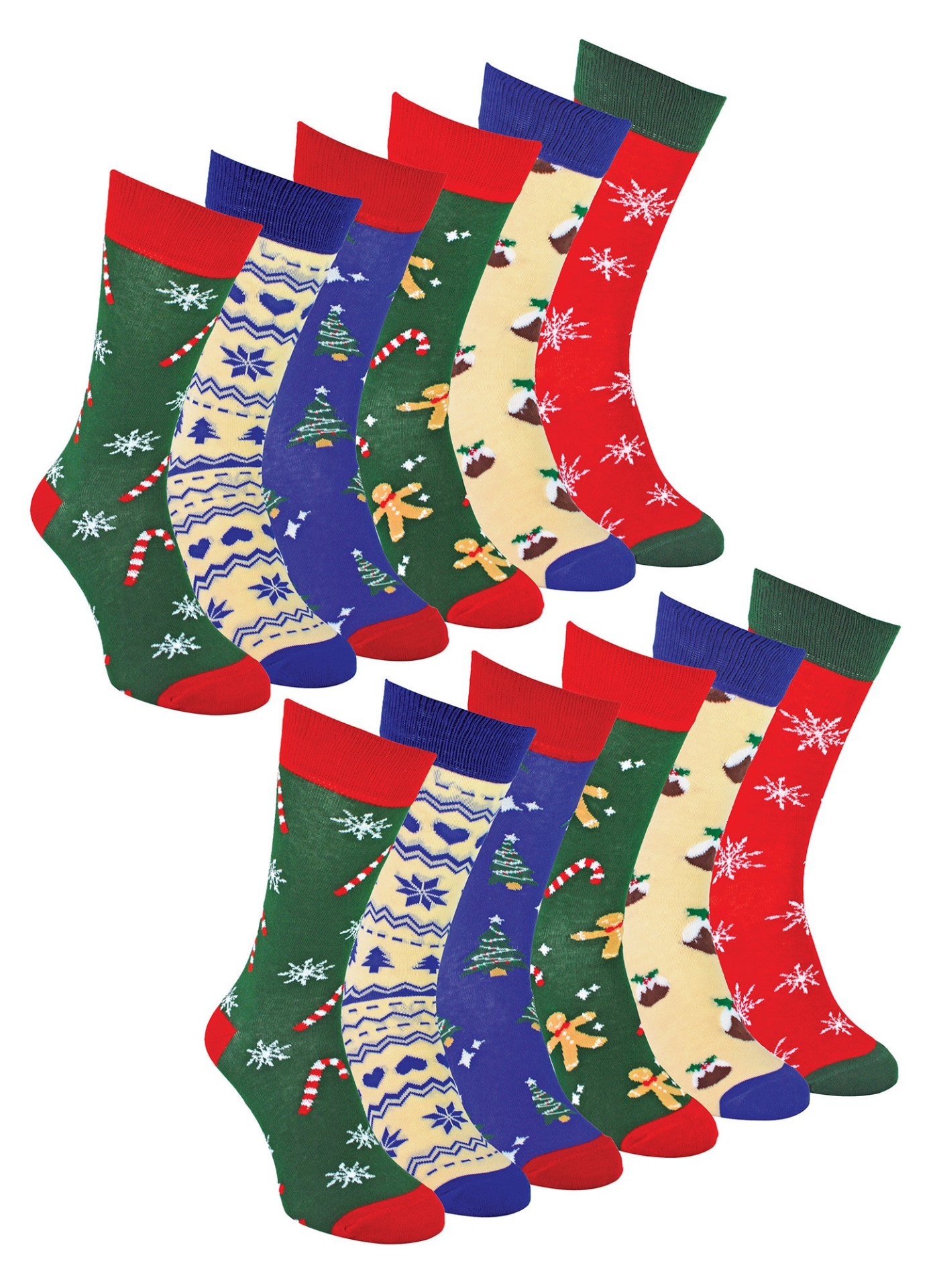 Mens Novelty Christmas Patterned Socks | Festive, Comfortable Multipack Options - BEYRUN