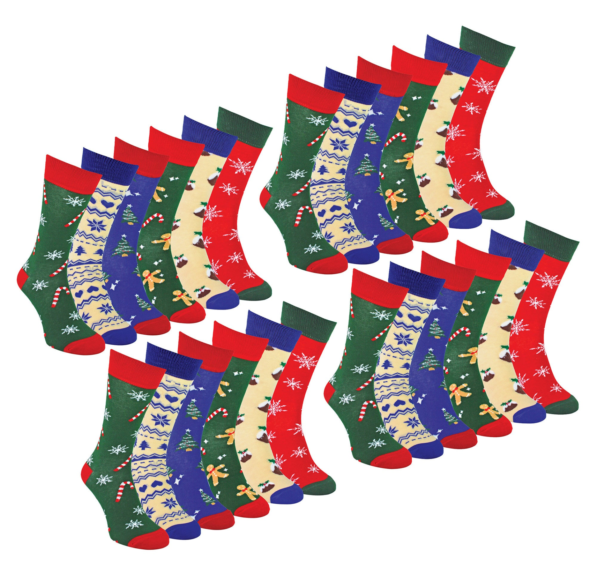 Mens Novelty Christmas Patterned Socks | Festive, Comfortable Multipack Options - BEYRUN