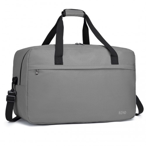 Kono Lightweight Multi-Purpose Sports Travel Duffel Bag - Grey | Versatile, Durable, Stylish - BEYRUN