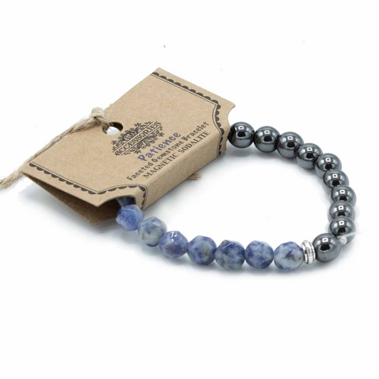 Faceted Gemstone Bracelet - Magnetic Sodalite - BEYRUN