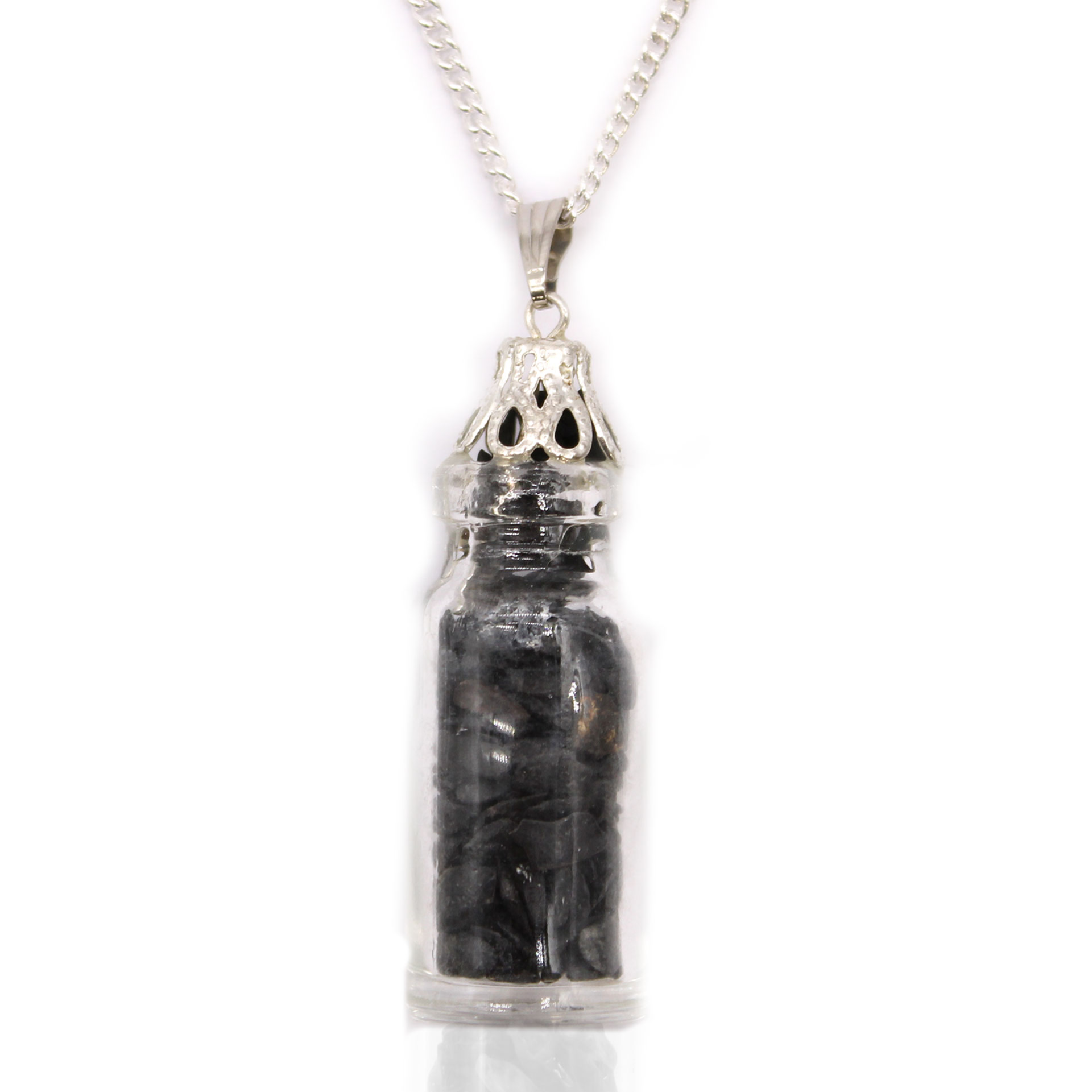 Bottled Gemstones Necklace - Black Onyx | Elegant and Powerful - BEYRUN