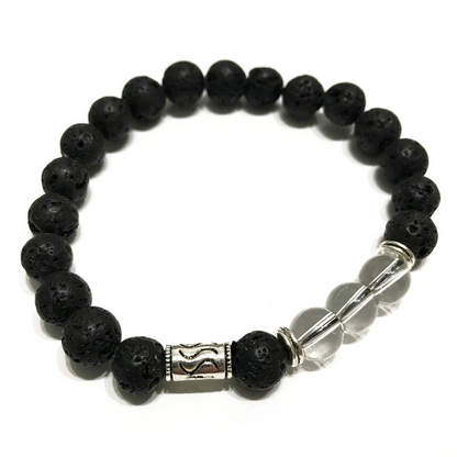 Lava Stone Bracelet - Tribal Rock Quartz | Buy Now at Ancient Wisdom for Trendy and Aromatherapeutic Benefits - BEYRUN