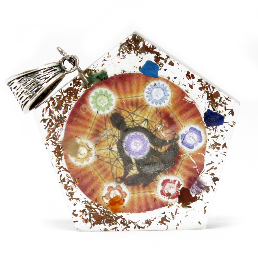 Orgonite Power Pendant - Pentagon Chakra | Enhance Your Spiritual Well-being - BEYRUN