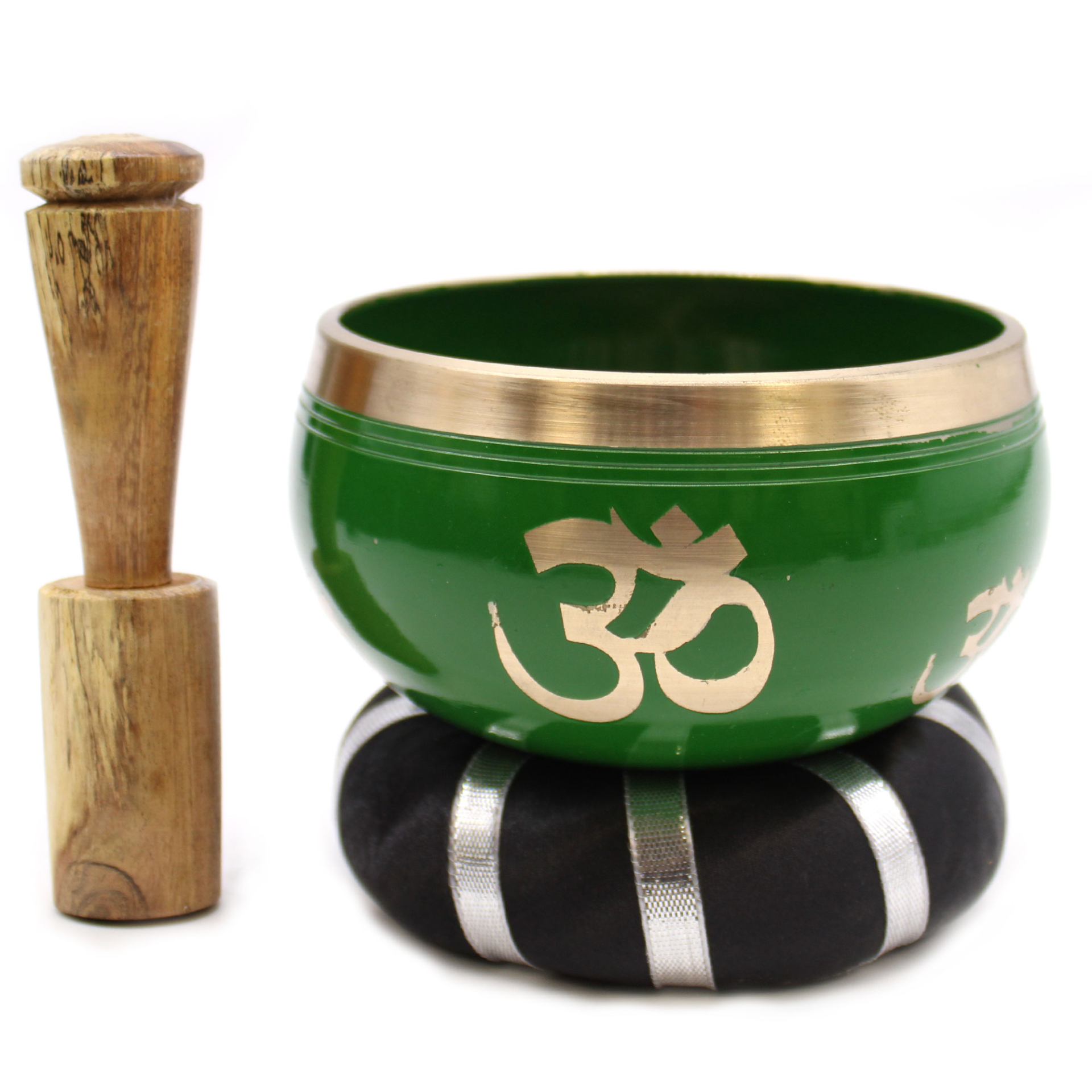 Tree of Life Singing Bowl Set - Green 10.7cm | Soothing Sounds & Beautiful Design - BEYRUN