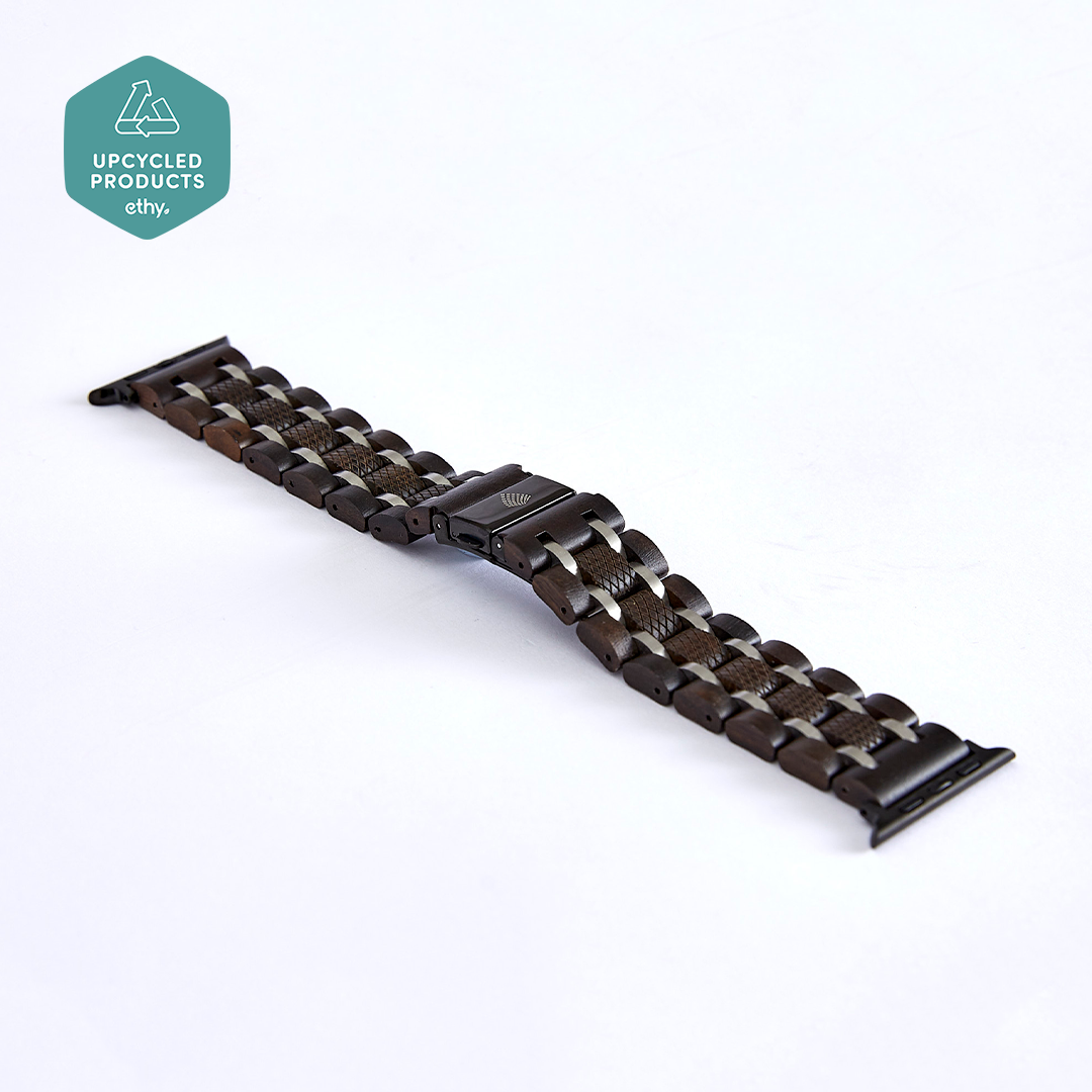 The Ebony: Vegan Apple Watch Strap - Sustainable, Durable, and Stylish - BEYRUN