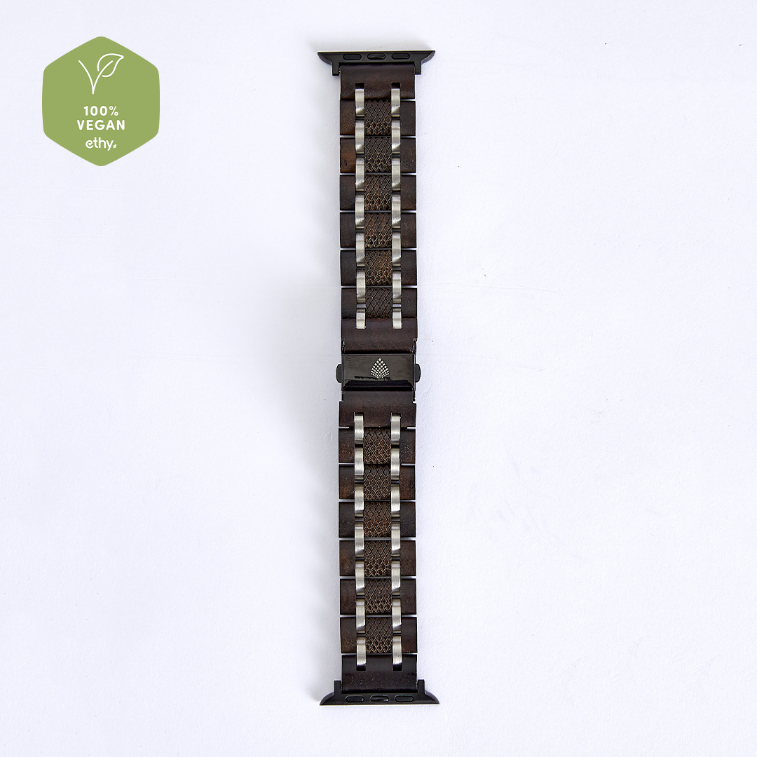 The Ebony: Vegan Apple Watch Strap - Sustainable, Durable, and Stylish - BEYRUN