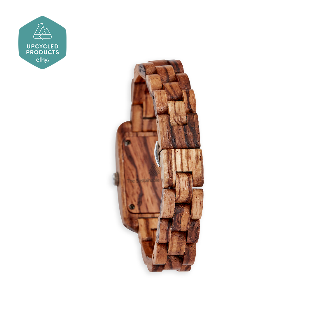 The Maple Watch - Eco-Friendly Handcrafted Zebrawood Timepiece - BEYRUN