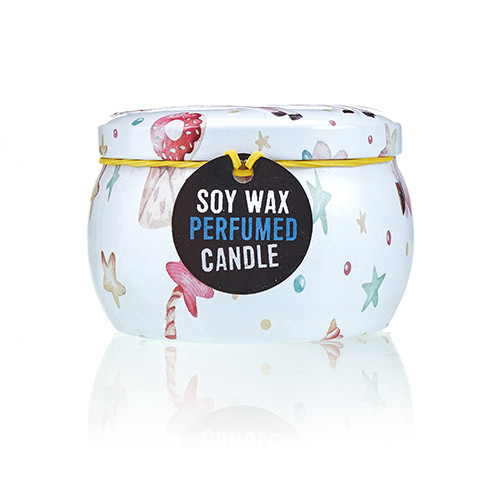 Unicorns Moonstone Art Tin Candle | Eco-Friendly Soy Wax, Long-Lasting Burn - BEYRUN