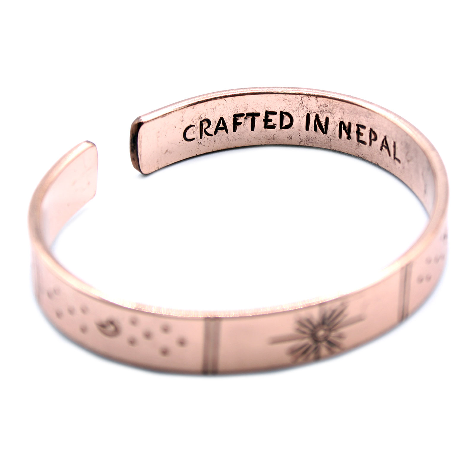 Inspiration Bracelet - Copper Snrise, Galaxy, Stars, Earth - BEYRUN