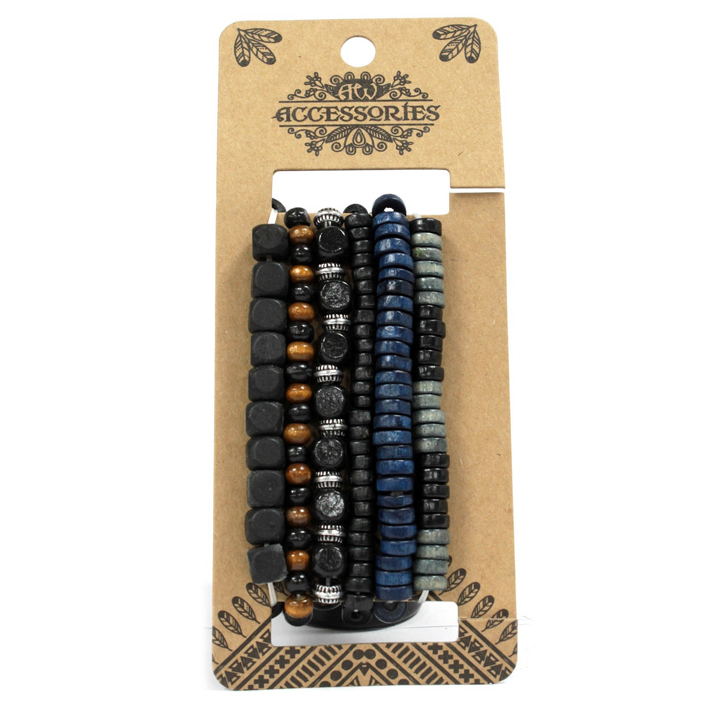 Moody & Blue Men's Bracelet Sets - Stylish Leather & Metal Charm Designs - BEYRUN