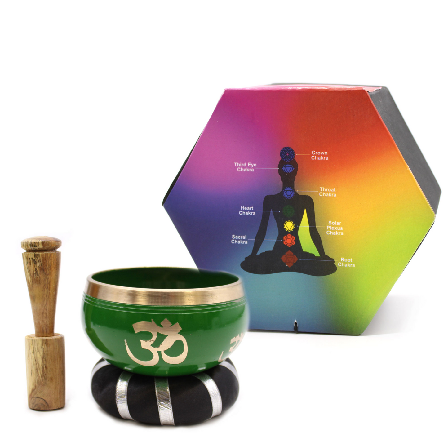 Tree of Life Singing Bowl Set - Green 10.7cm | Soothing Sounds & Beautiful Design - BEYRUN