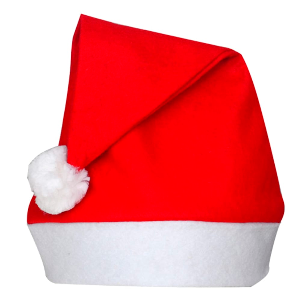 24-Pack Santa Claus Christmas Hats - Premium Polyester Felt, Perfect for Holiday Parties & Festive Fun - BEYRUN