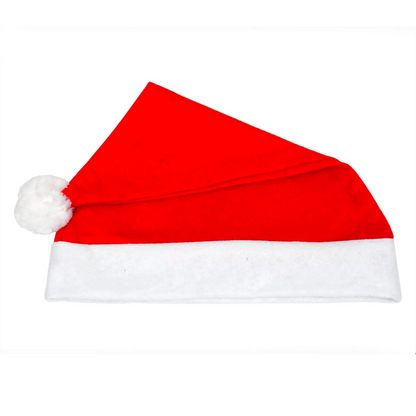 24-Pack Santa Claus Christmas Hats - Premium Polyester Felt, Perfect for Holiday Parties & Festive Fun - BEYRUN