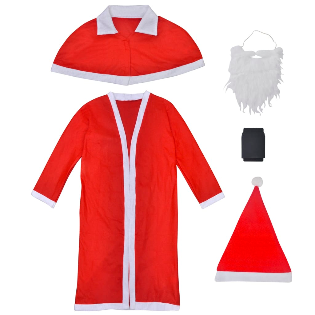 Deluxe Santa Claus Christmas Costume Robe Set - Transform into Santa, Spread Holiday Cheer! - BEYRUN