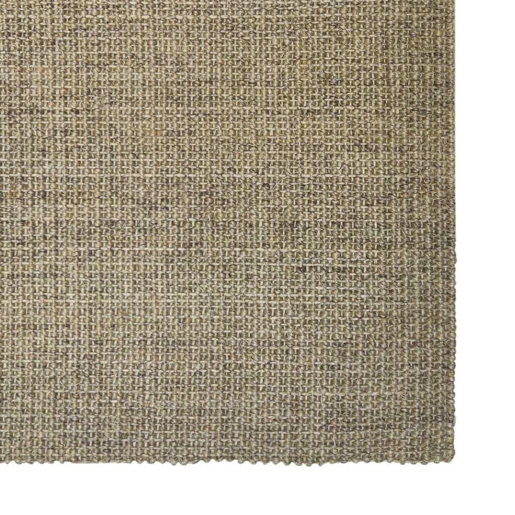 vidaXL Natural Sisal Rug with Anti-Slip Backing, 80x250 cm, Green - Durable & Eco-Friendly - BEYRUN