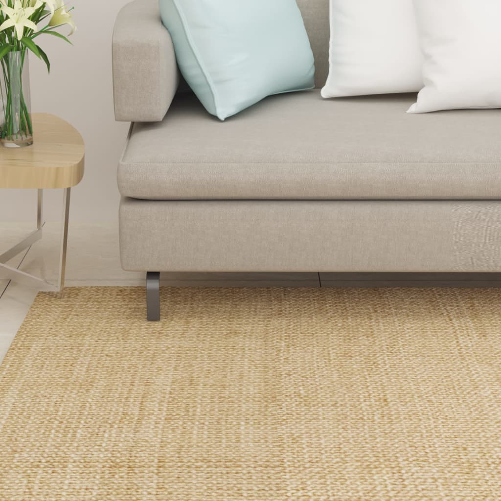 vidaXL Natural Sisal Rug - 80x300 cm | Durable, Eco-Friendly Carpet with Anti-Slip Backing - BEYRUN