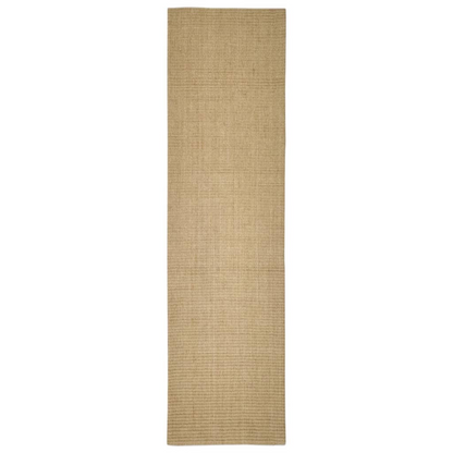 vidaXL Natural Sisal Rug - 80x300 cm | Durable, Eco-Friendly Carpet with Anti-Slip Backing - BEYRUN