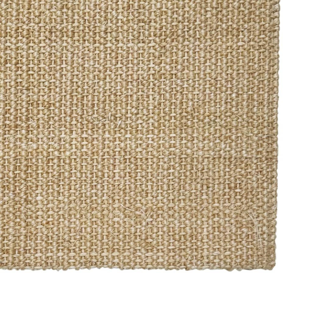 vidaXL Natural Sisal Rug - 80x300 cm | Durable, Eco-Friendly Carpet with Anti-Slip Backing - BEYRUN