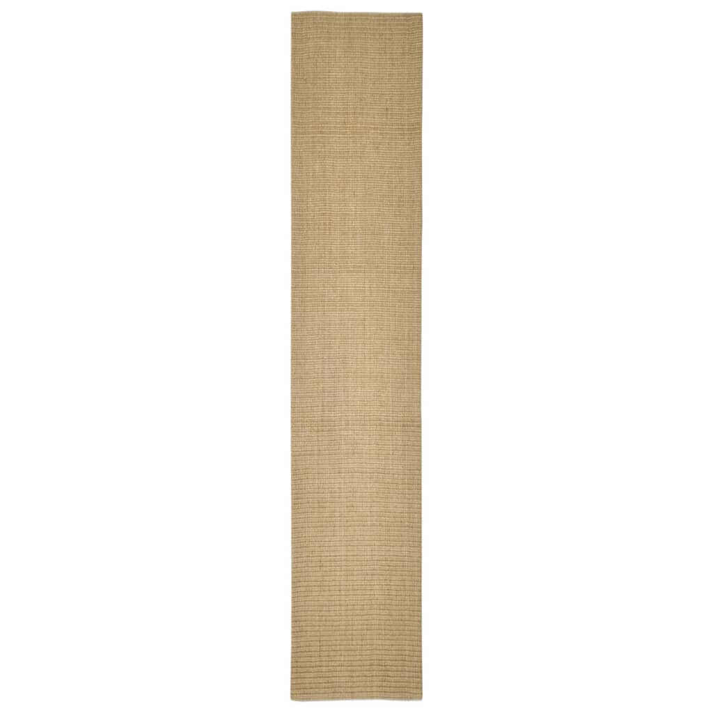 vidaXL Natural Sisal Rug 66x350 cm - Durable & Eco-Friendly Carpet with Anti-Slip Backing - Perfect for High-Traffic Areas - BEYRUN