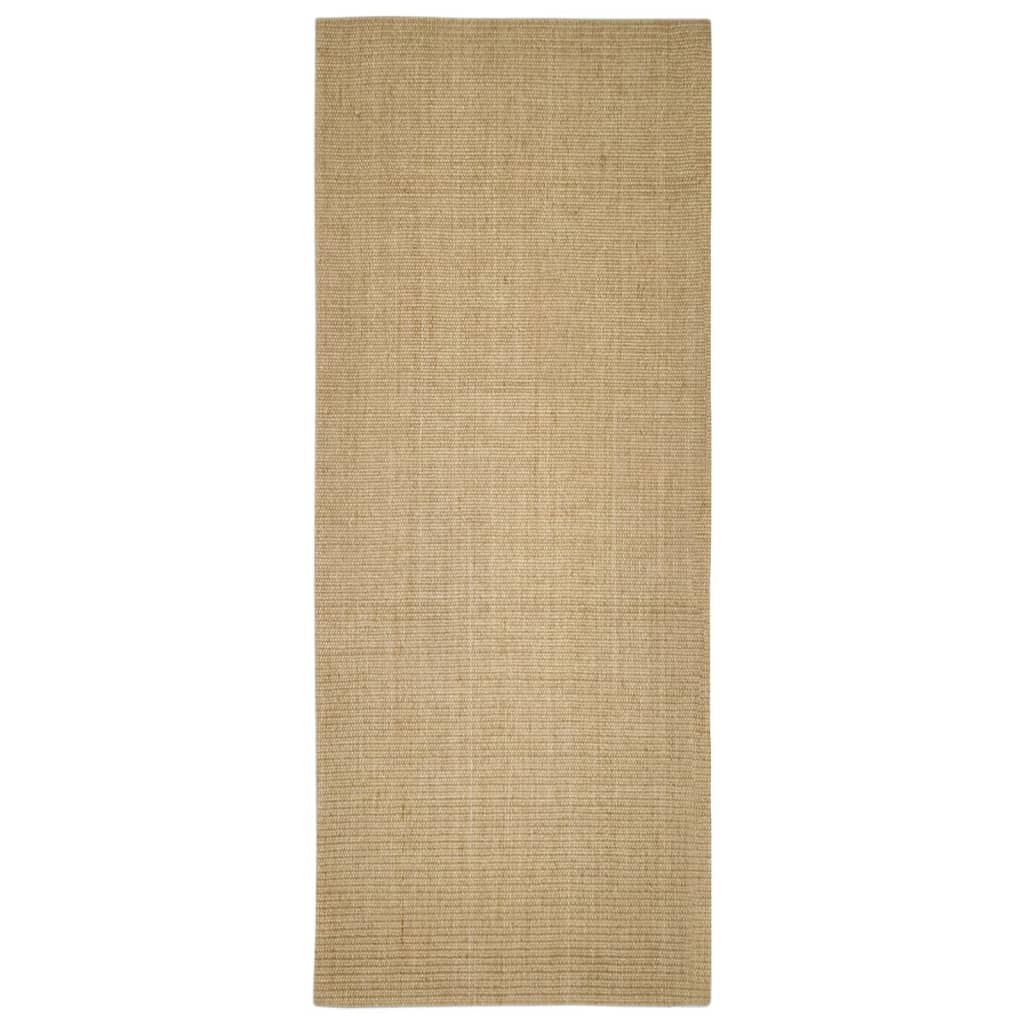 vidaXL Natural Sisal Rug 100x250 cm – Eco-Friendly, Durable Carpet with Non-Slip Backing for Home - BEYRUN