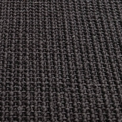 vidaXL Natural Sisal Area Rug - 66x350 cm, Black, Durable, Anti-Slip, Elegant Carpet for Home Interiors - BEYRUN