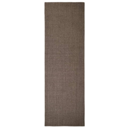 vidaXL Natural Sisal Rug 80x250 cm Brown - Premium Material, Anti-Slip Backing, Easy Maintenance - BEYRUN