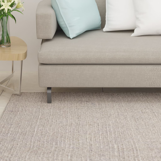 vidaXL Natural Sisal Rug - Eco-friendly, 80x300 cm Sand | Anti-slip, Easy Maintenance - BEYRUN