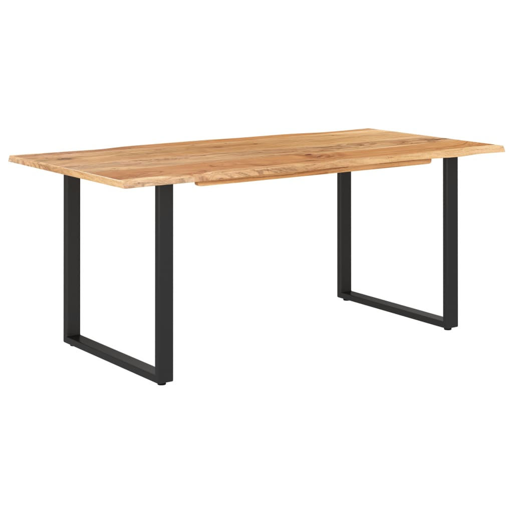 vidaXL Solid Acacia Wood Dining Table 180x90x76 cm - Industrial Rustic Style - BEYRUN