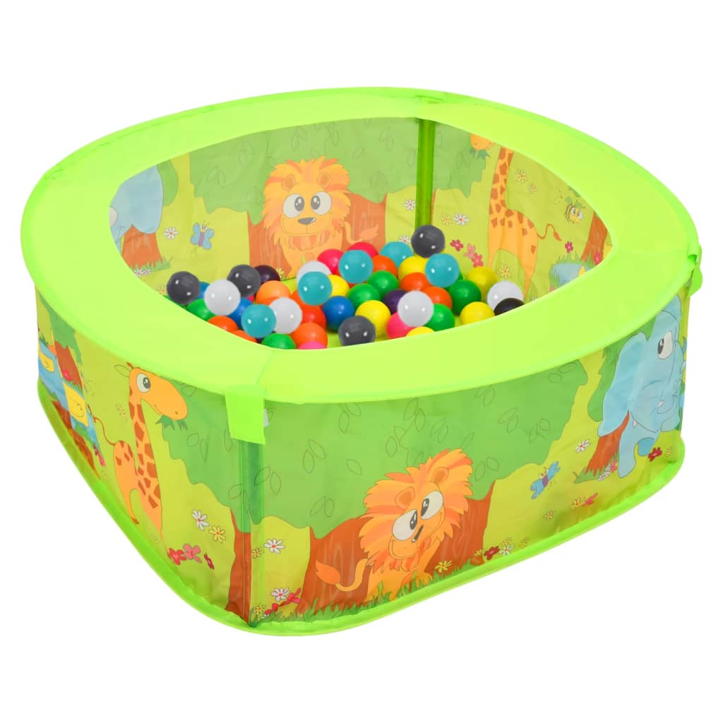 vidaXL Ball Pool with 300 Balls for Kids 75x75x32 cm - BEYRUN