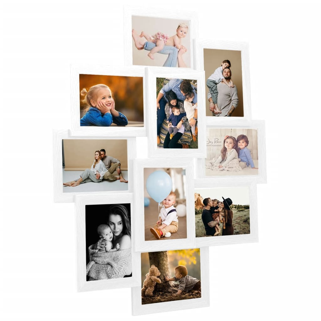 vidaXL Collage Photo Frame - Elegant Display for Cherished Memories | 10 Photo Capacity - BEYRUN