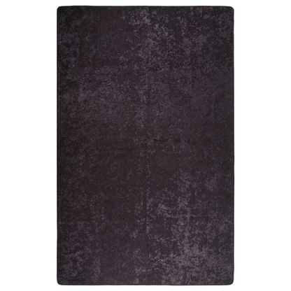 vidaXL Washable Rug 160x230 cm Anthracite Anti-Slip Velvet Carpet - Luxury and Durability - BEYRUN