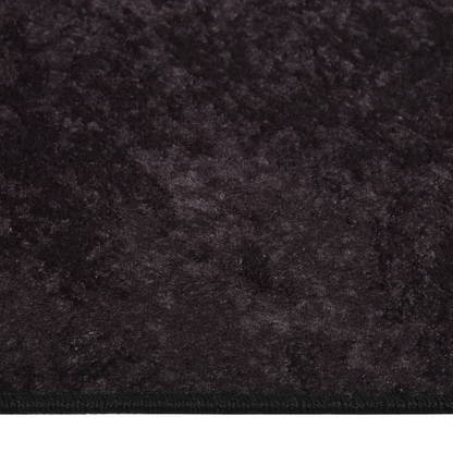 vidaXL Washable Rug 160x230 cm Anthracite Anti-Slip Velvet Carpet - Luxury and Durability - BEYRUN