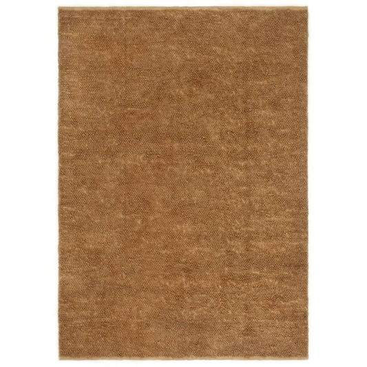 vidaXL Handmade Loop Pile Rug - Eco-Friendly Jute & Cotton Carpet, 120x180 cm, Natural - BEYRUN