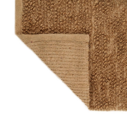 vidaXL Handmade Loop Pile Rug - Eco-Friendly Jute & Cotton Carpet, 120x180 cm, Natural - BEYRUN