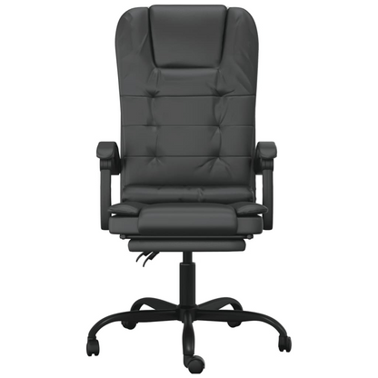 vidaXL Massage Reclining Office Chair Black Faux Leather – Comfortable & Stylish - BEYRUN