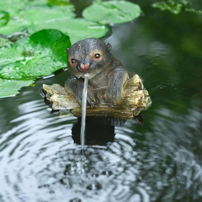 Ubbink Floating Spitter Garden Fountain Otter - Elegant, Weather-Resistant Water Feature for Your Pond - BEYRUN