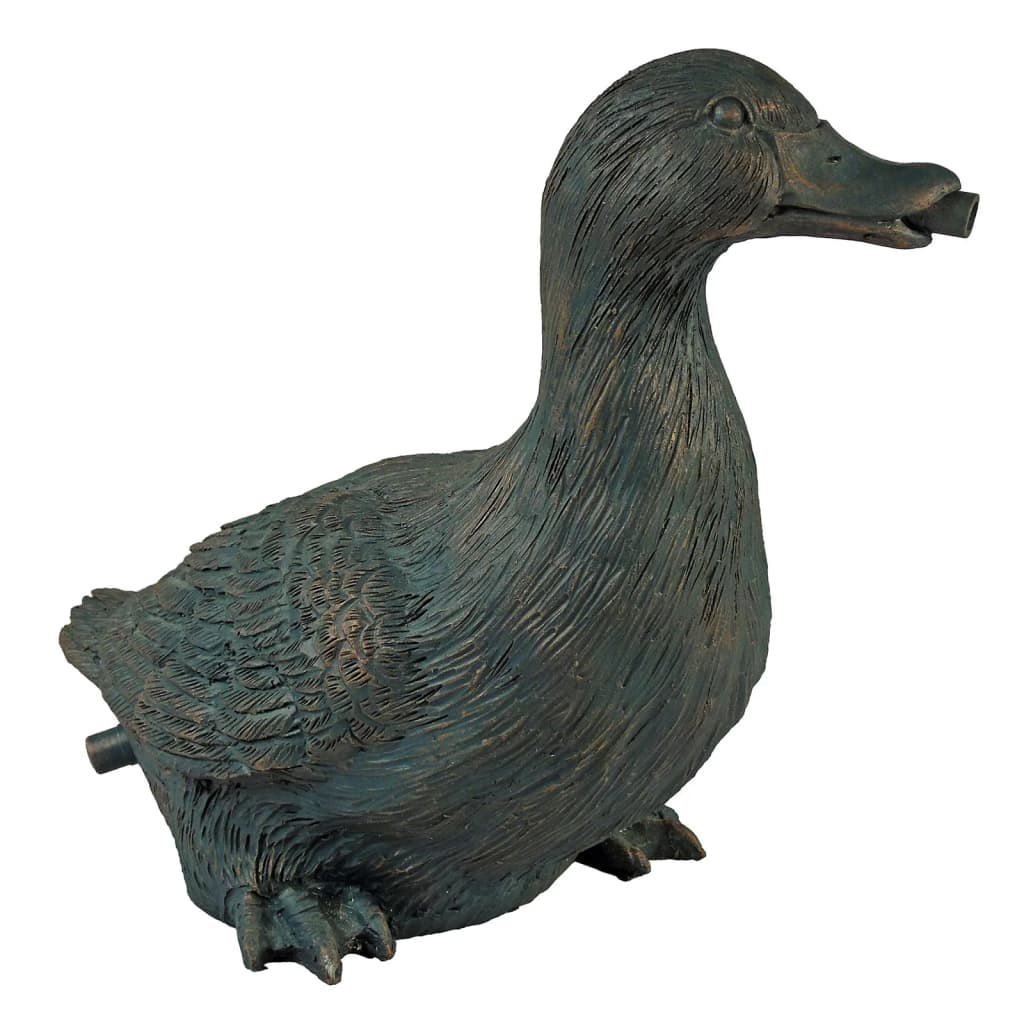 Ubbink Spitter Garden Fountain Duck with Elegant Bronze Accents - Weather Resistant & Durable - BEYRUN