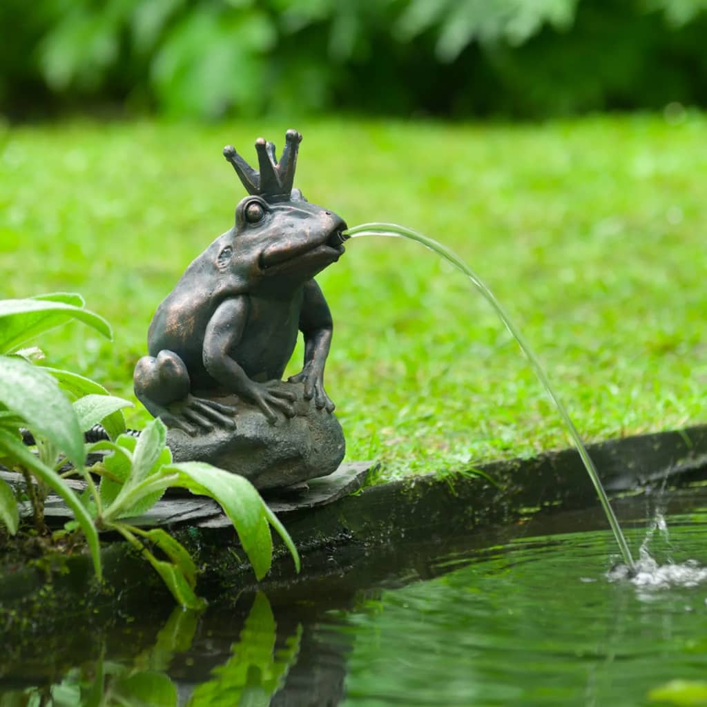 Ubbink King Frog Garden Fountain – Elegant Decorative Water Feature with Soothing Sounds - BEYRUN