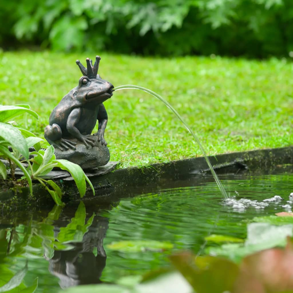 Ubbink King Frog Garden Fountain – Elegant Decorative Water Feature with Soothing Sounds - BEYRUN