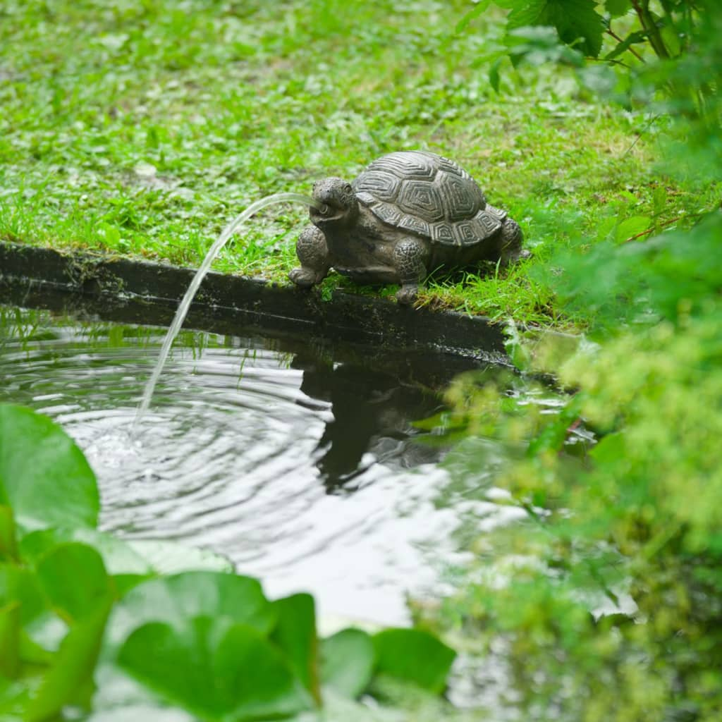 Ubbink Spitter Garden Fountain Turtle - Elegant Turtle Water Feature with Bronze Accents for Outdoor Décor - BEYRUN