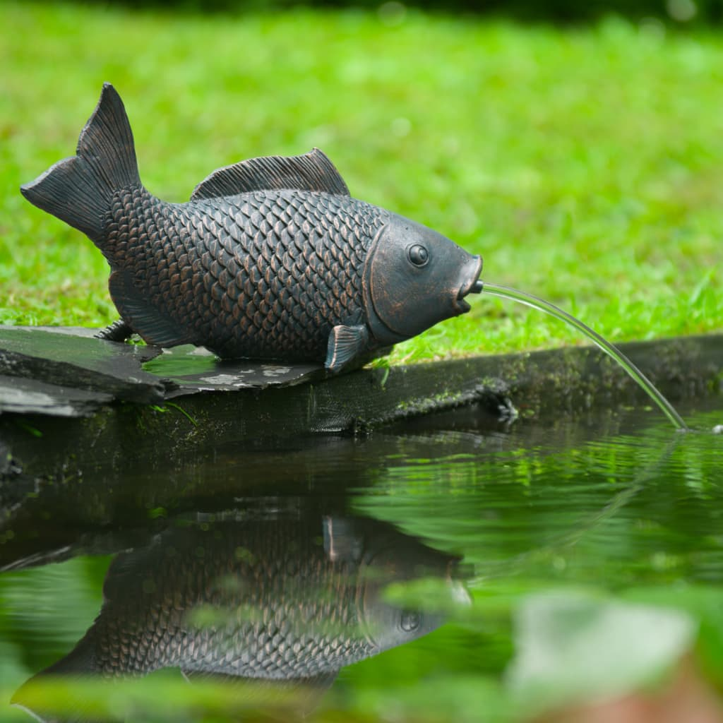 Ubbink Spitter Garden Fountain Fish - Elegant Outdoor Water Feature for Ponds - BEYRUN